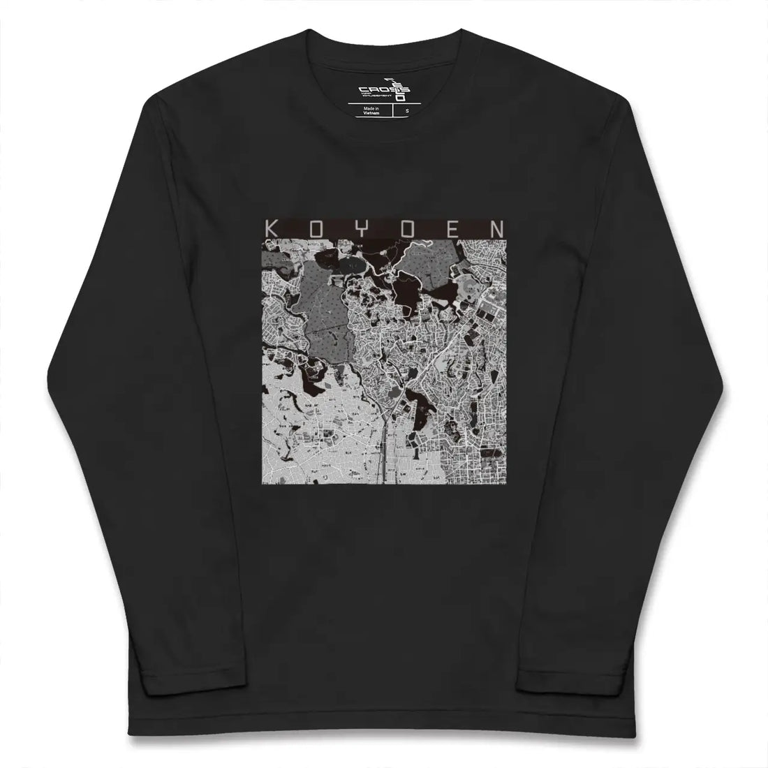 【甲陽園(兵庫県)】地図柄ロングスリーブTシャツ