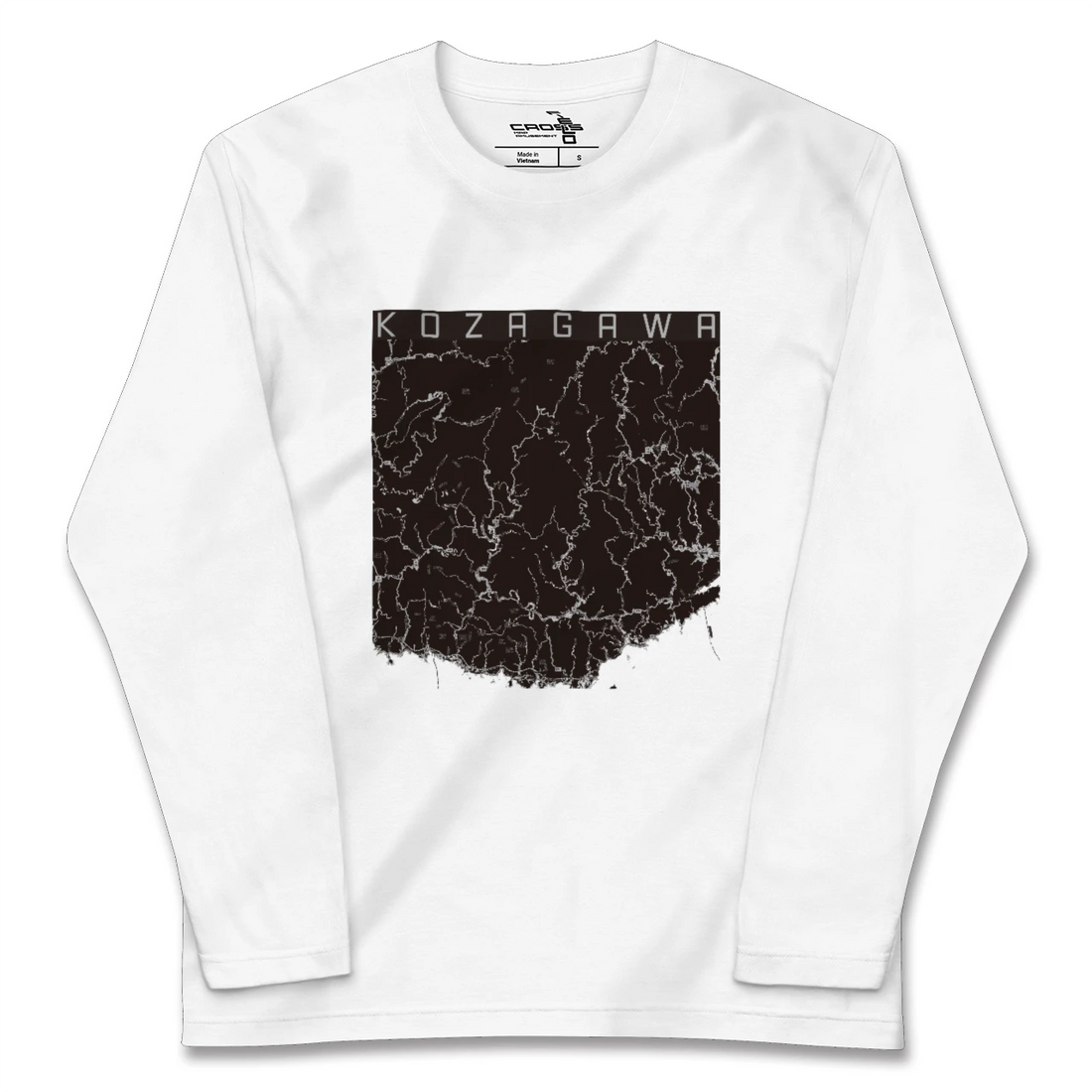 【古座川(和歌山県)】地図柄ロングスリーブTシャツ