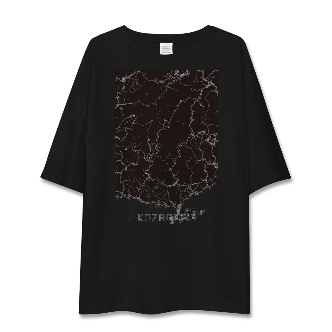 【古座川（和歌山県）】地図柄ビッグシルエットTシャツ