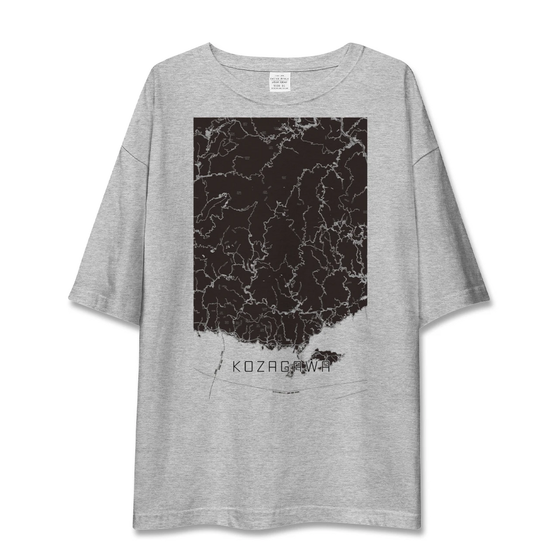 【古座川(和歌山県)】地図柄ビッグシルエットTシャツ