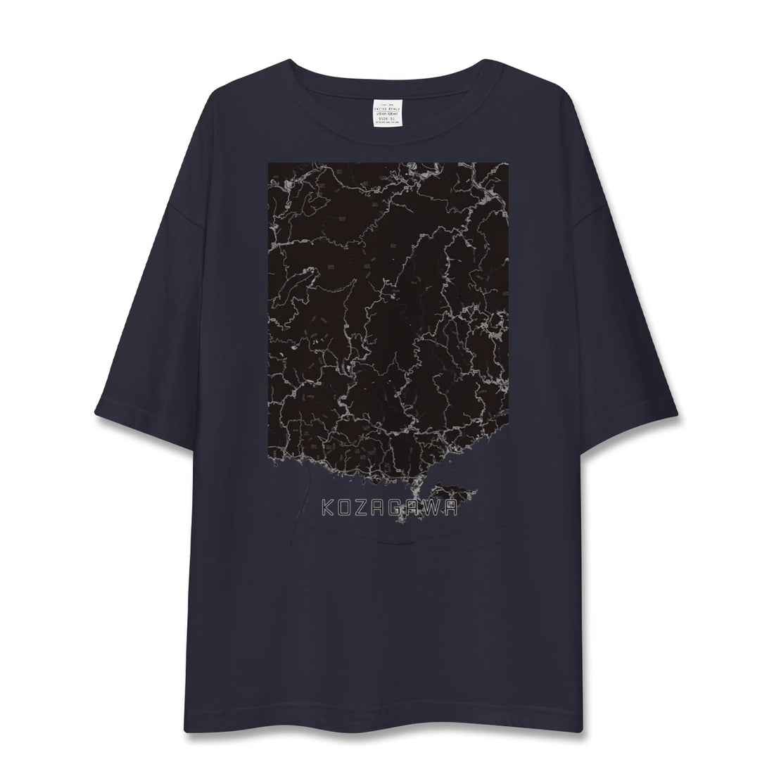 【古座川（和歌山県）】地図柄ビッグシルエットTシャツ