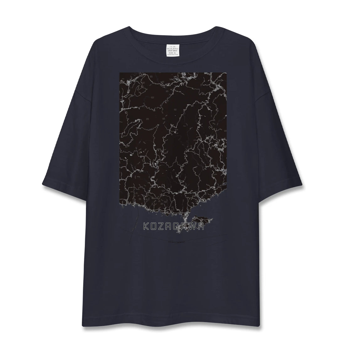 【古座川(和歌山県)】地図柄ビッグシルエットTシャツ