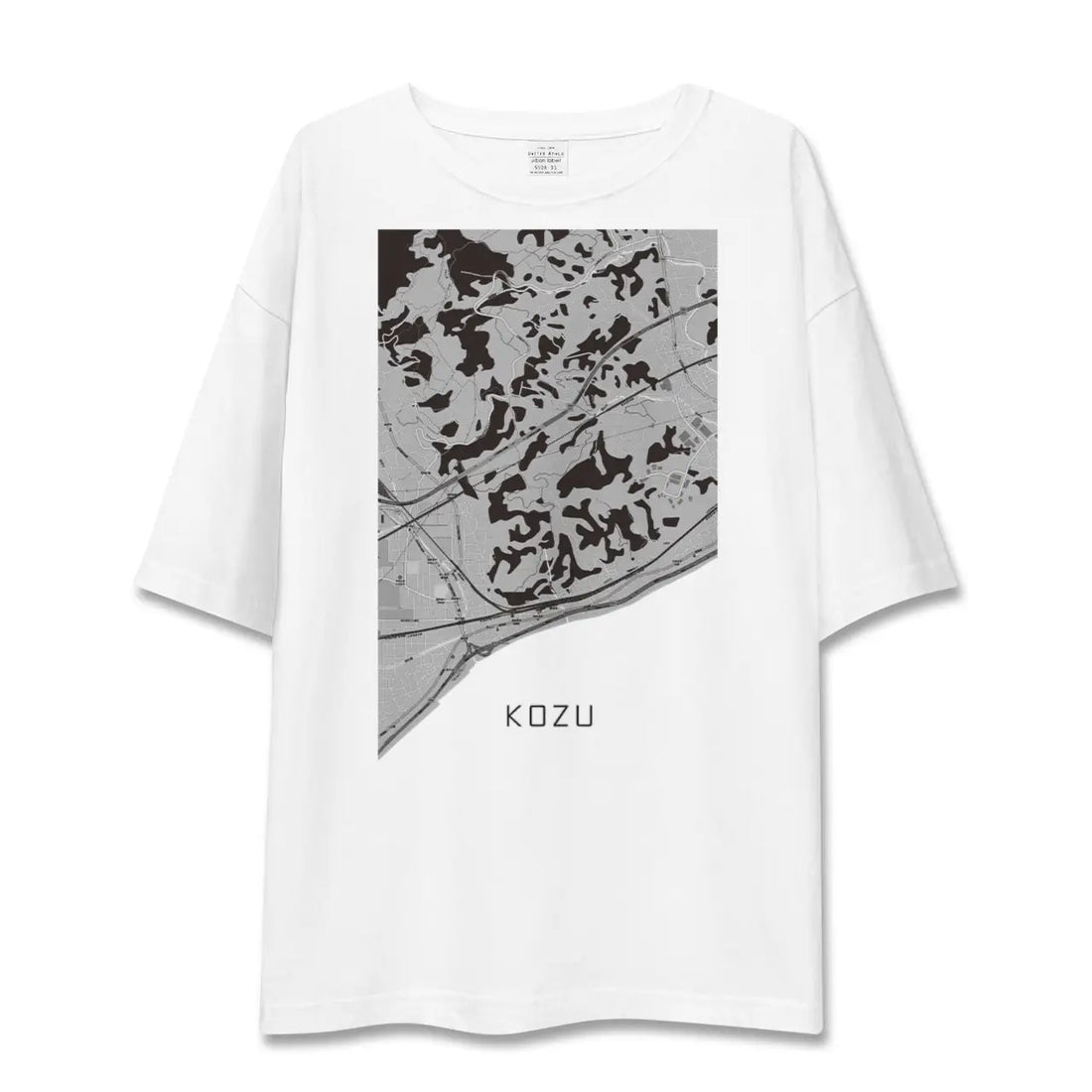 【国府津（神奈川県）】地図柄ビッグシルエットTシャツ