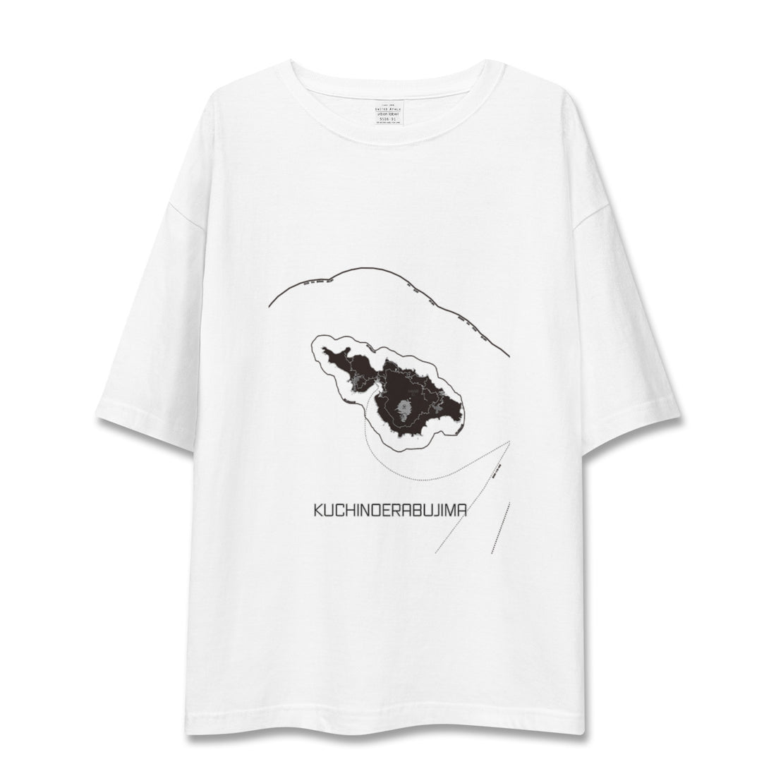 【口永良部島(鹿児島県)】地図柄ビッグシルエットTシャツ