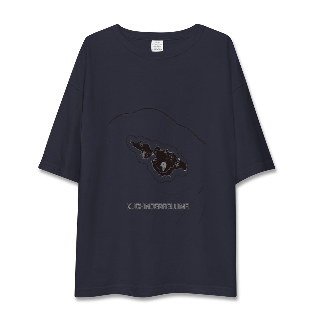 【口永良部島（鹿児島県）】地図柄ビッグシルエットTシャツ