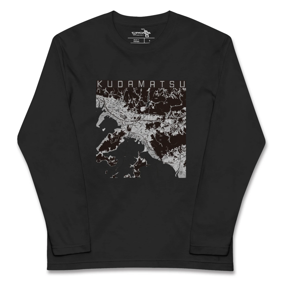 【下松(山口県)】地図柄ロングスリーブTシャツ