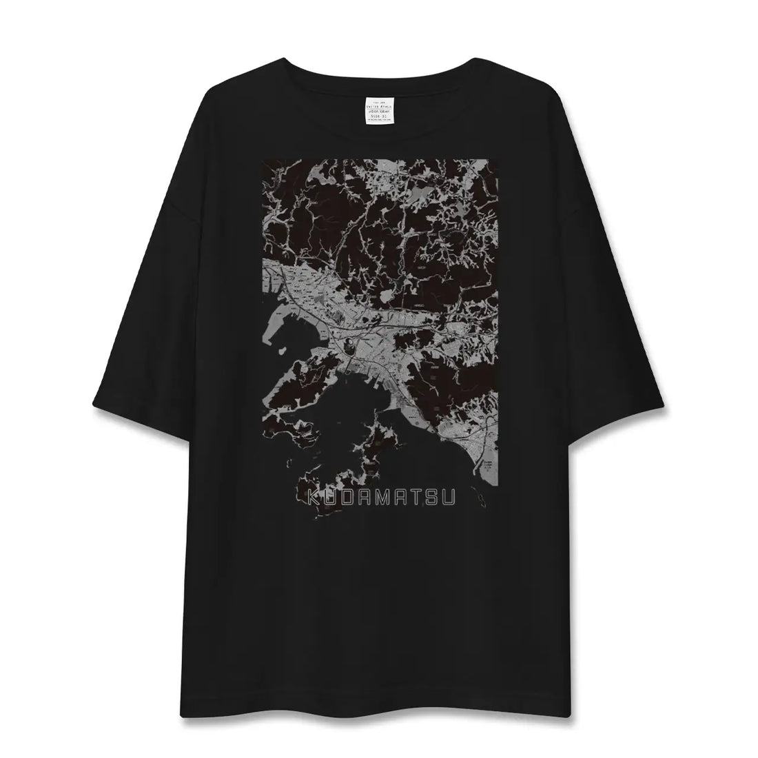 【下松(山口県)】地図柄ビッグシルエットTシャツ