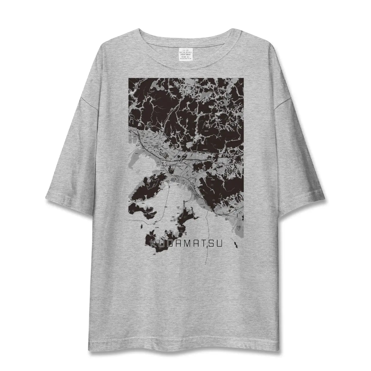 【下松（山口県）】地図柄ビッグシルエットTシャツ