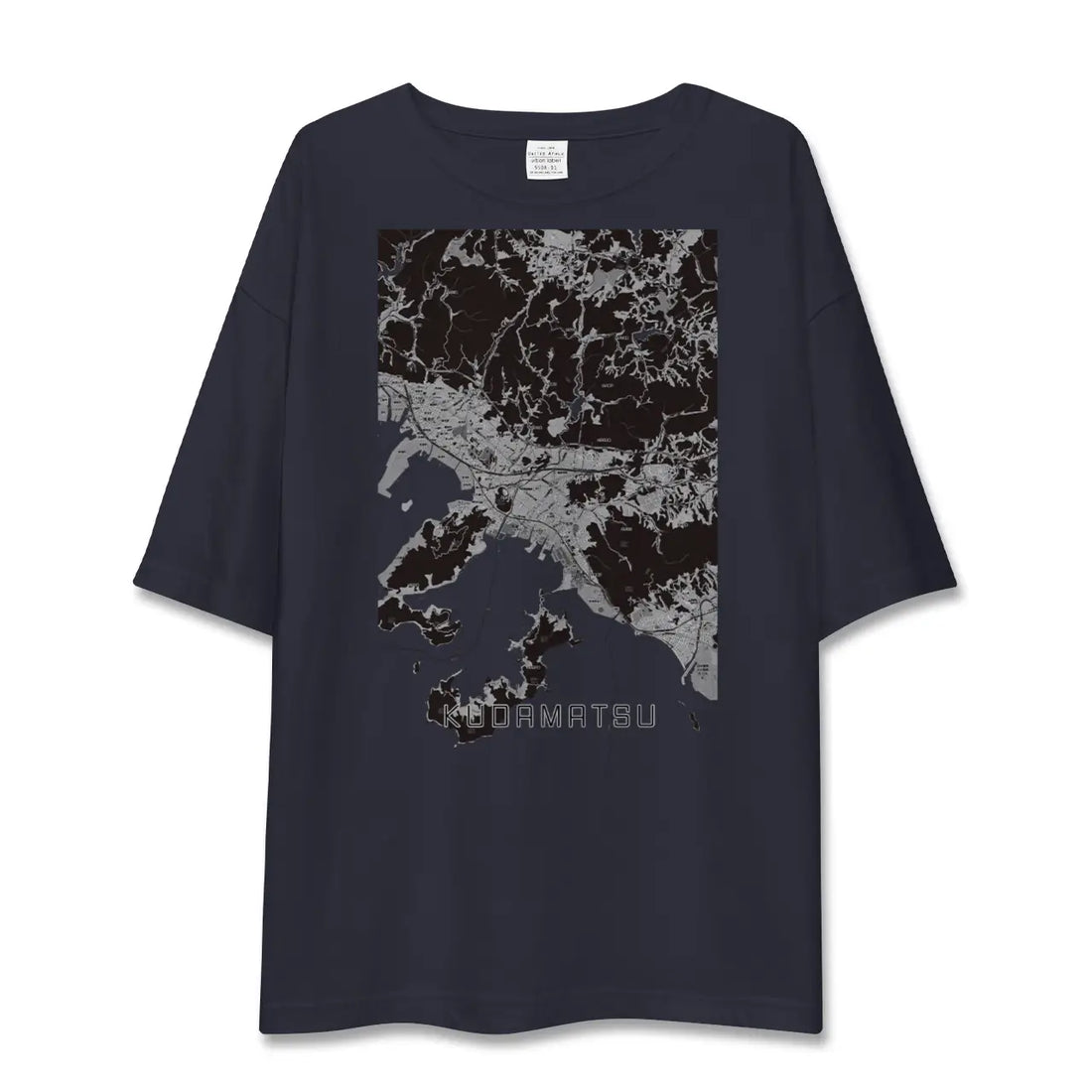 【下松（山口県）】地図柄ビッグシルエットTシャツ
