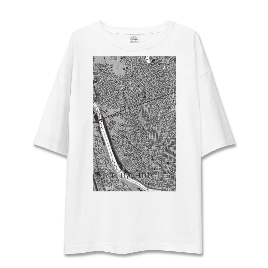 【久が原（東京都）】地図柄ビッグシルエットTシャツ