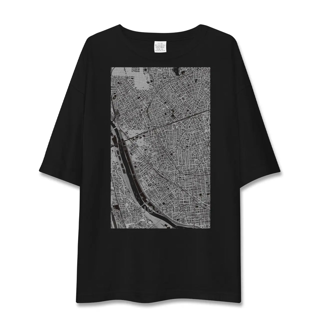 【久が原（東京都）】地図柄ビッグシルエットTシャツ