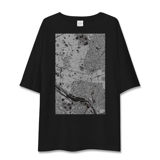 【九品仏（東京都）】地図柄ビッグシルエットTシャツ