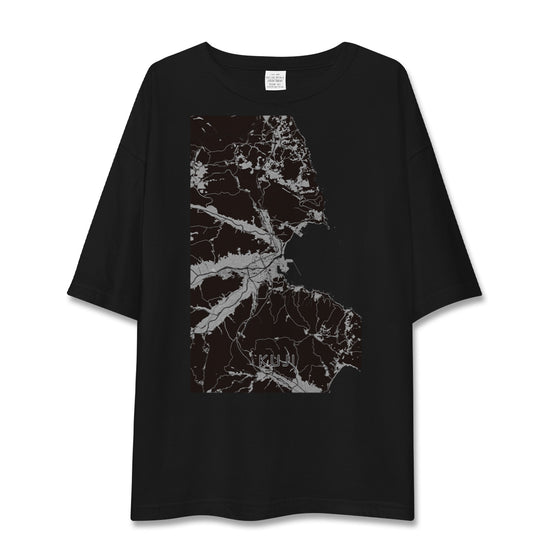 【久慈（岩手県）】地図柄ビッグシルエットTシャツ
