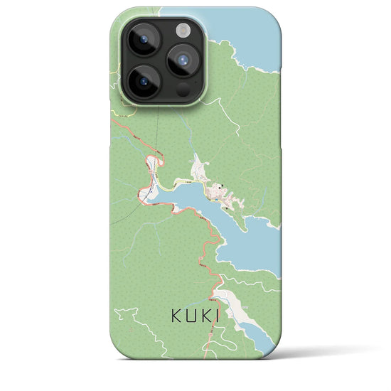 【九鬼】地図柄iPhoneケース（バックカバータイプ・ナチュラル）iPhone 15 Pro Max 用
