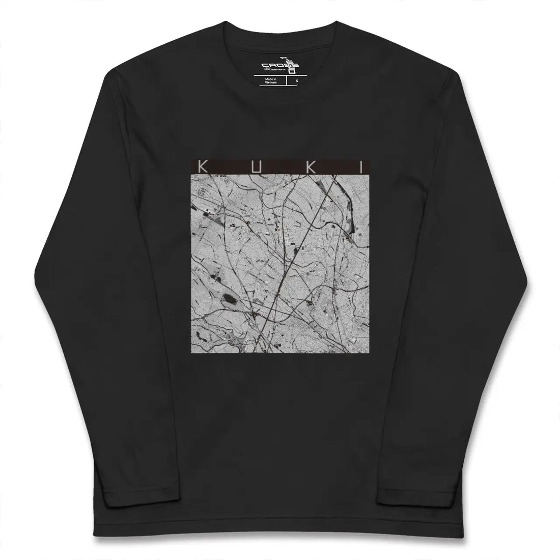 【久喜(埼玉県)】地図柄ロングスリーブTシャツ