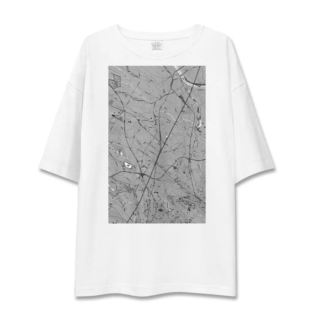 【久喜（埼玉県）】地図柄ビッグシルエットTシャツ