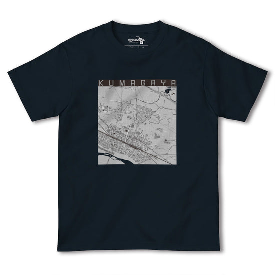 【熊谷（埼玉県）】地図柄ヘビーウェイトTシャツ