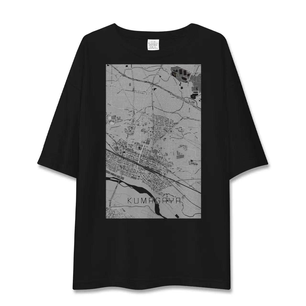 【熊谷（埼玉県）】地図柄ビッグシルエットTシャツ