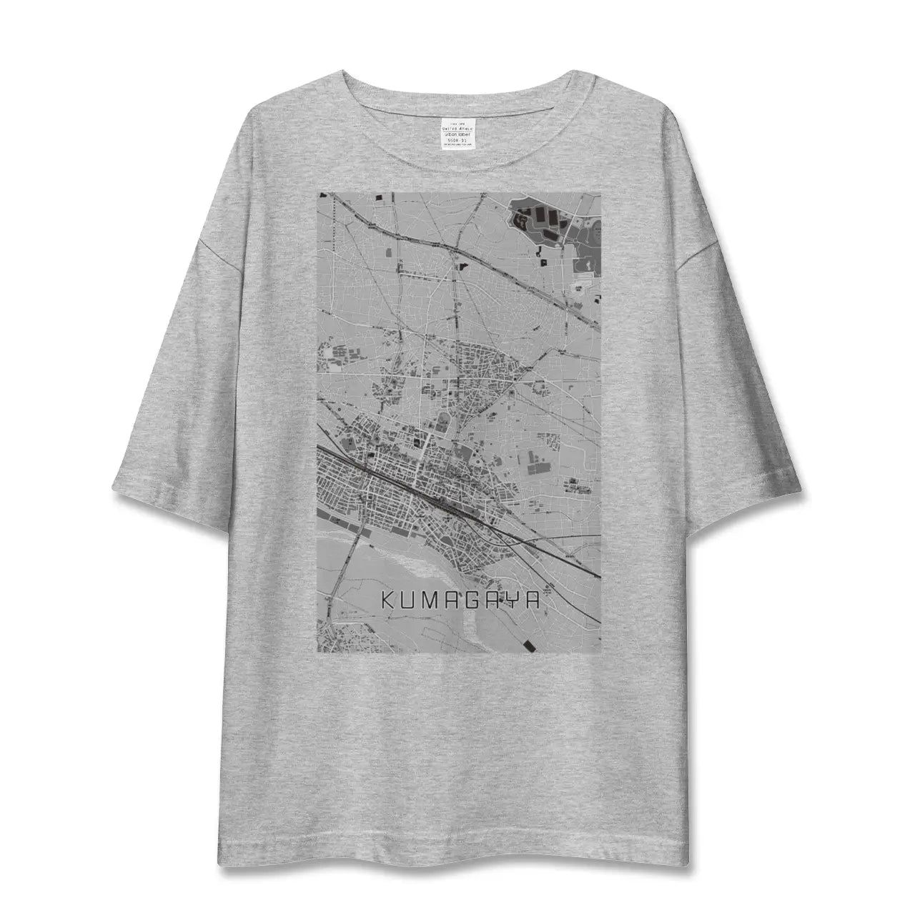 【熊谷（埼玉県）】地図柄ビッグシルエットTシャツ