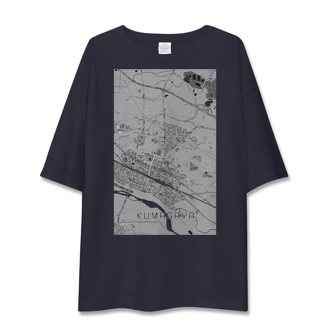 【熊谷（埼玉県）】地図柄ビッグシルエットTシャツ