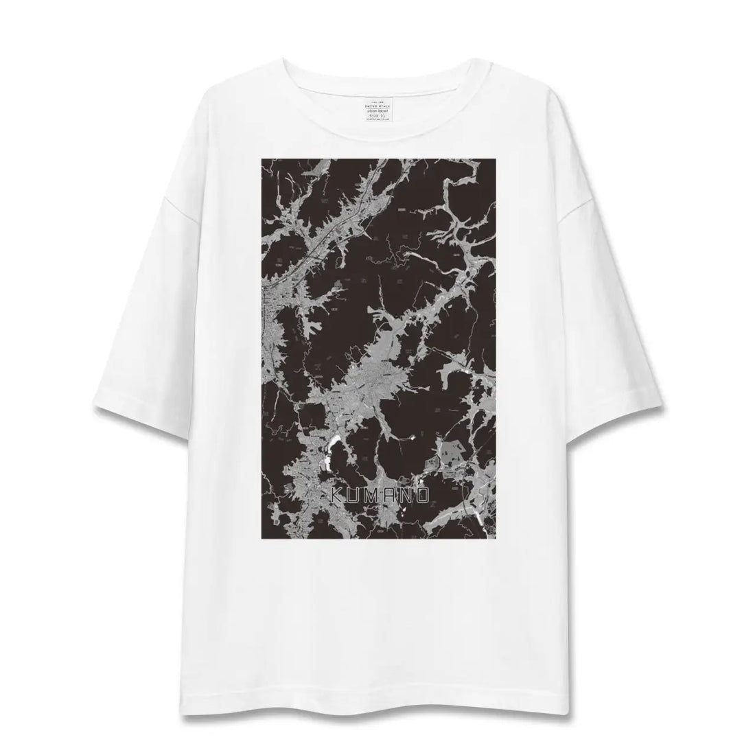 【熊野（広島県）（広島県）】地図柄ビッグシルエットTシャツ