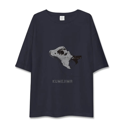 【久米島（沖縄県）】地図柄ビッグシルエットTシャツ