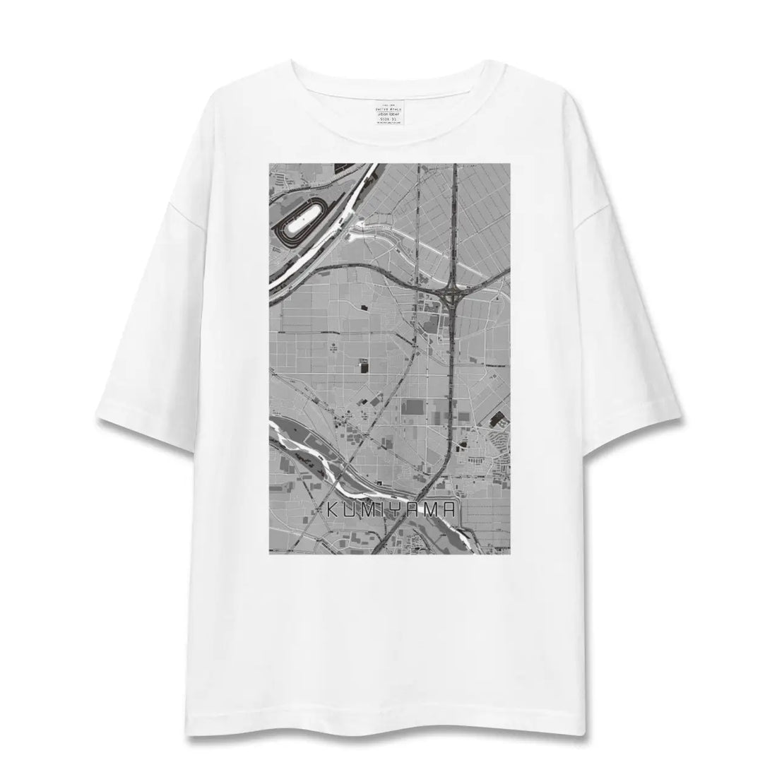 【久御山（京都府）】地図柄ビッグシルエットTシャツ