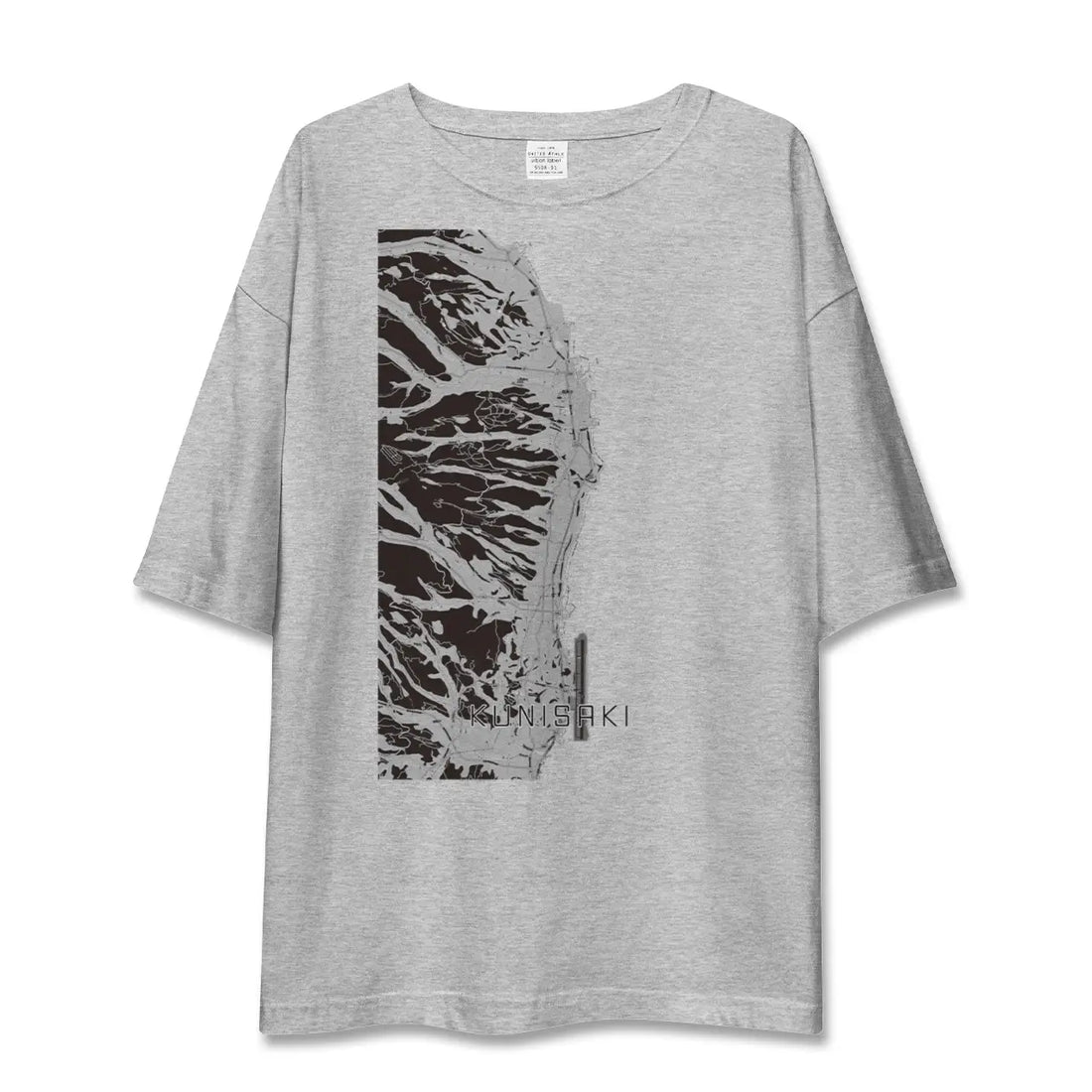 【国東（大分県）】地図柄ビッグシルエットTシャツ