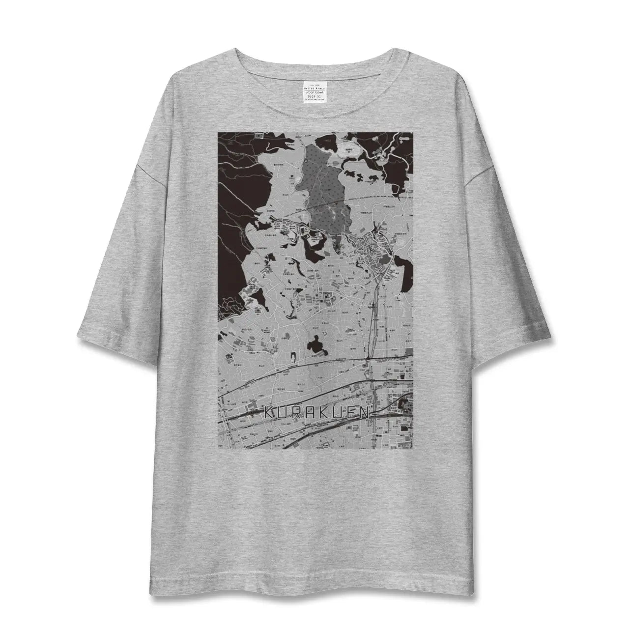 【苦楽園（兵庫県）】地図柄ビッグシルエットTシャツ