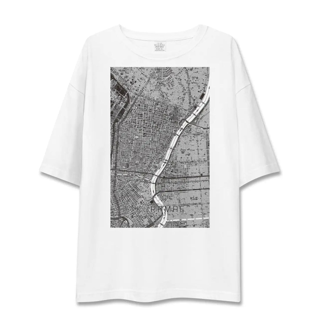 【蔵前(東京都)】地図柄ビッグシルエットTシャツ