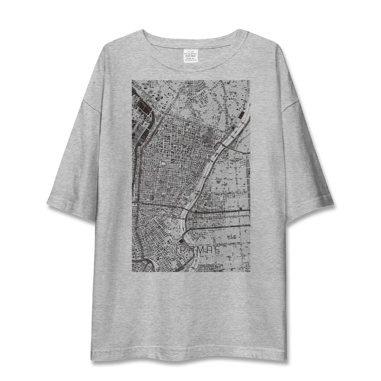 【蔵前（東京都）】地図柄ビッグシルエットTシャツ