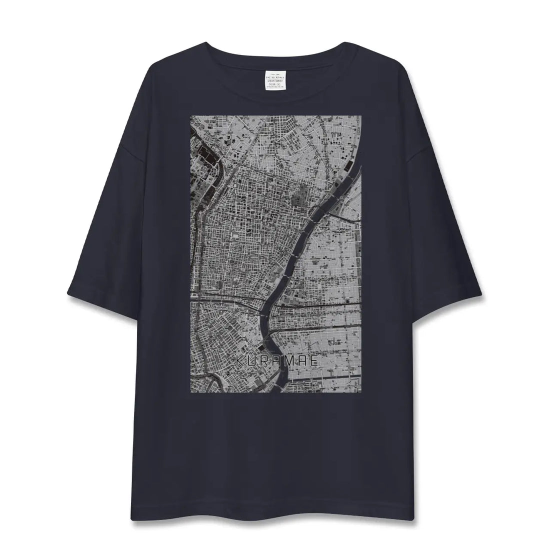 【蔵前（東京都）】地図柄ビッグシルエットTシャツ
