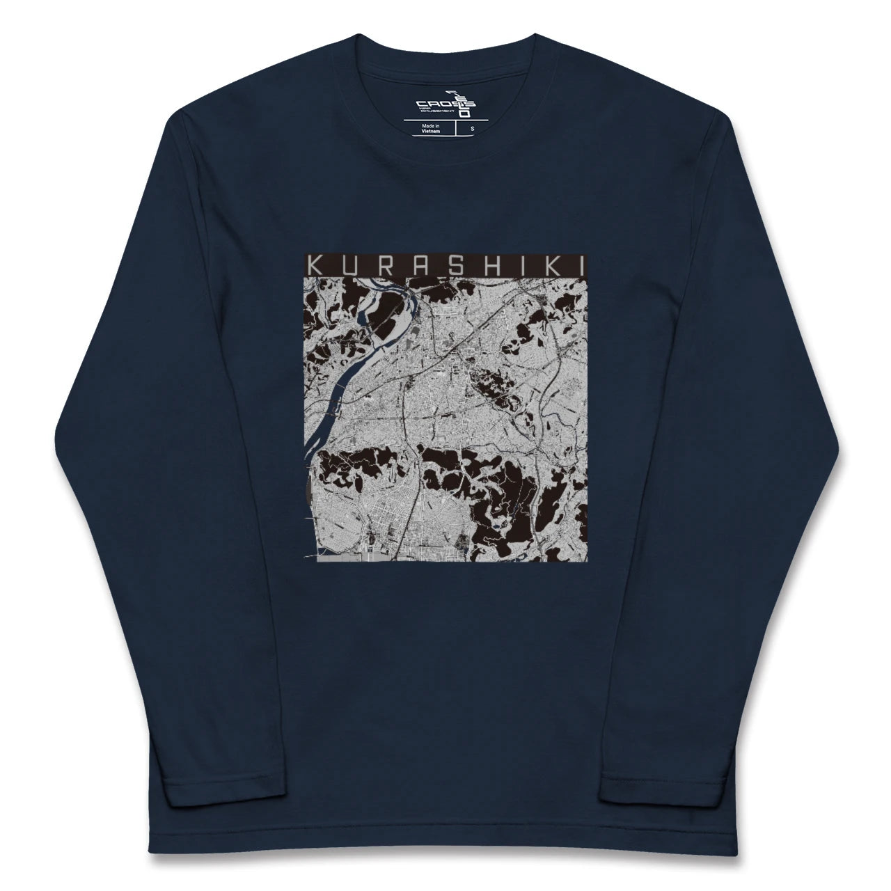 BODYMAPボディマップロングスリーブTシャツ デッドストック 超希少 倉敷(岡山県)】地図柄ロングスリーブTシャツ – クロスフィールド