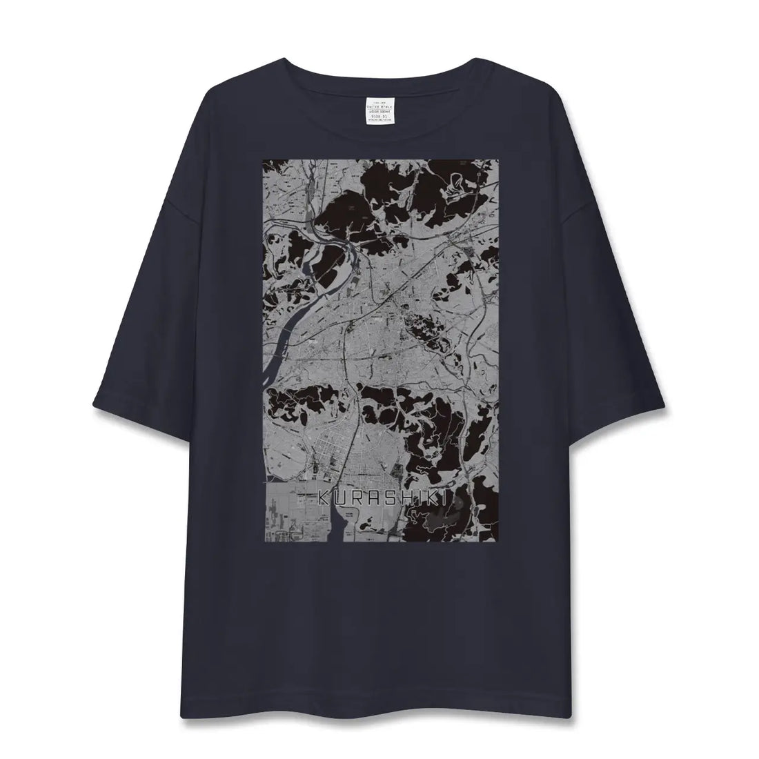 【倉敷（岡山県）】地図柄ビッグシルエットTシャツ