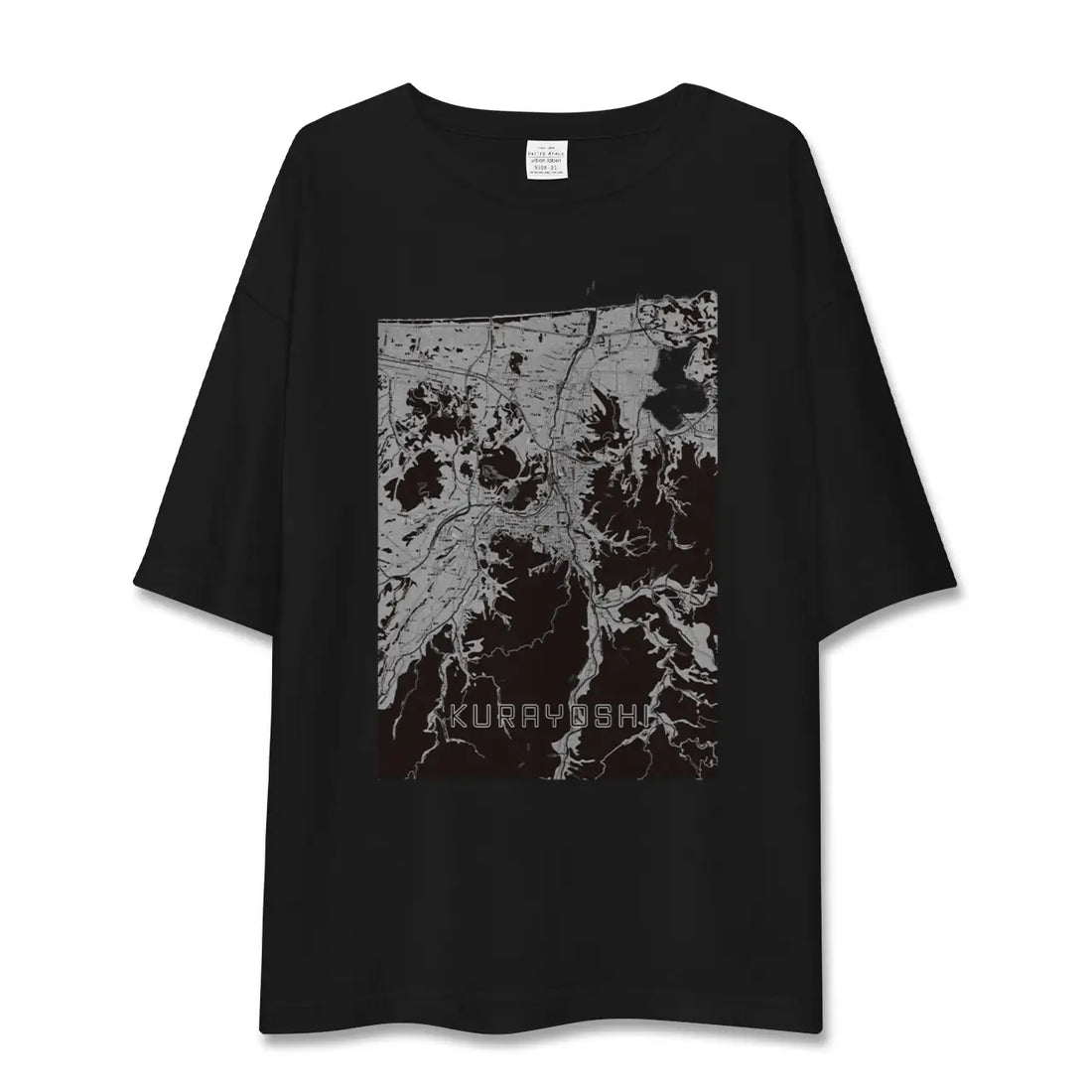 【倉吉（鳥取県）】地図柄ビッグシルエットTシャツ