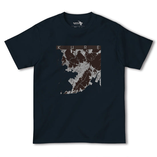 【呉（広島県）】地図柄ヘビーウェイトTシャツ