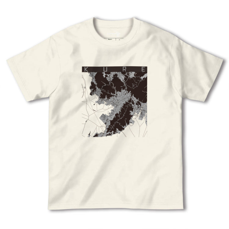 【呉（広島県）】地図柄ヘビーウェイトTシャツ