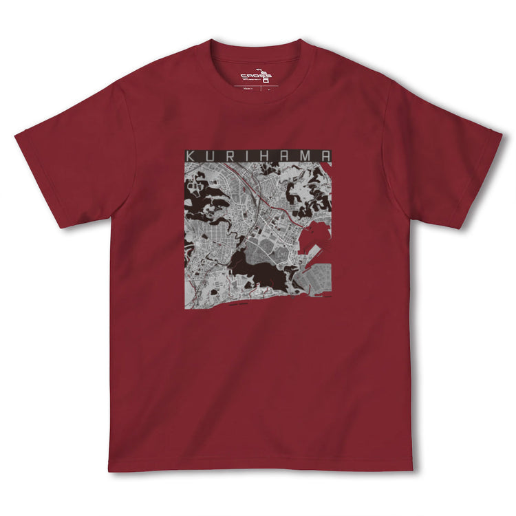 【久里浜（神奈川県）】地図柄ヘビーウェイトTシャツ