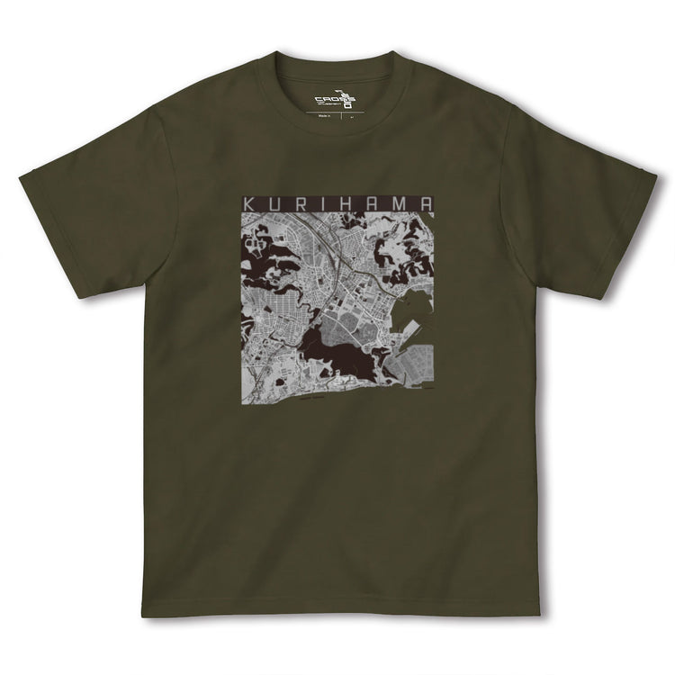 【久里浜（神奈川県）】地図柄ヘビーウェイトTシャツ