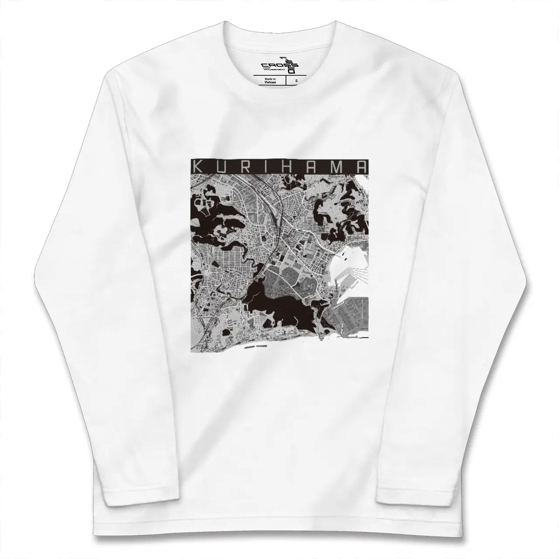 【久里浜(神奈川県)】地図柄ロングスリーブTシャツ