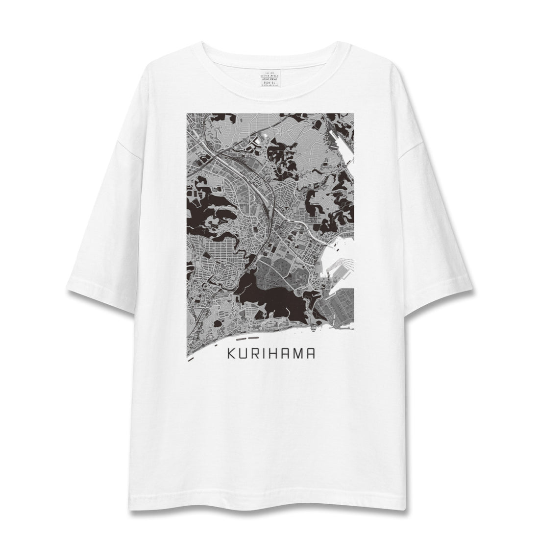 【久里浜(神奈川県)】地図柄ビッグシルエットTシャツ