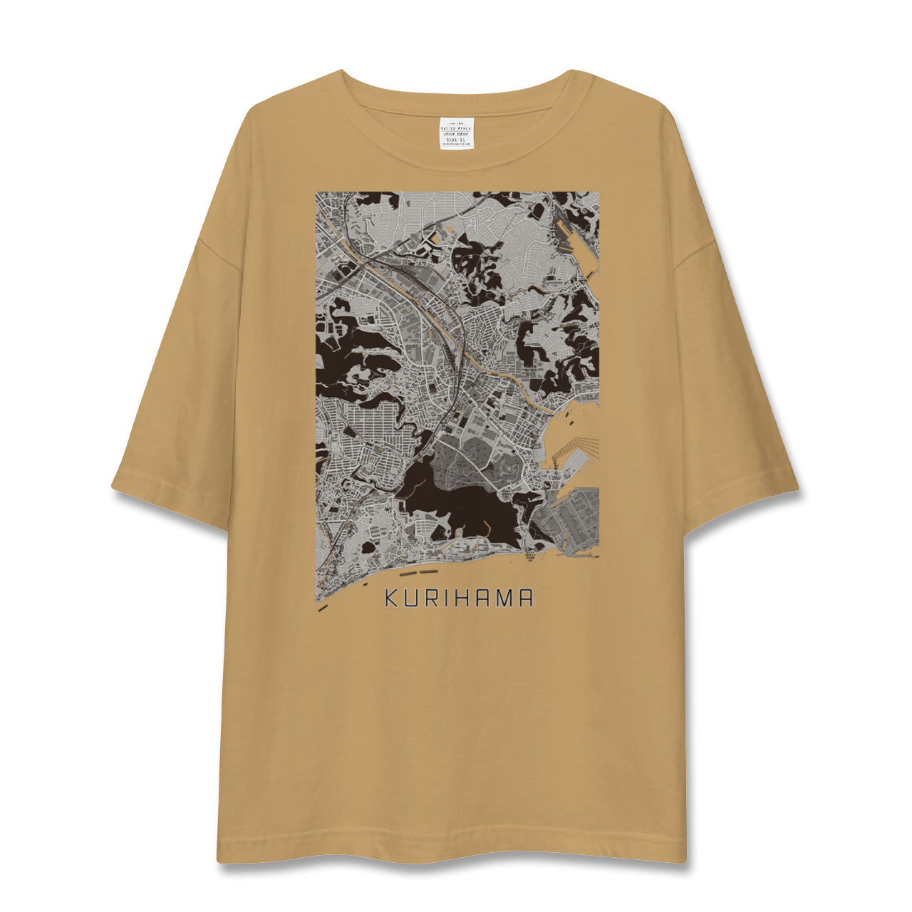【久里浜（神奈川県）】地図柄ビッグシルエットTシャツ