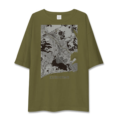 【久里浜（神奈川県）】地図柄ビッグシルエットTシャツ