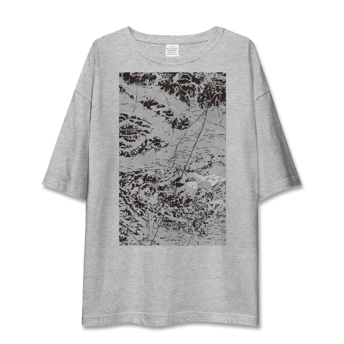 【栗原（宮城県）】地図柄ビッグシルエットTシャツ