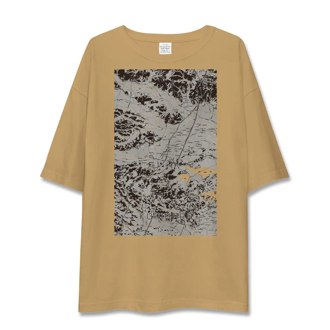 【栗原(宮城県)】地図柄ビッグシルエットTシャツ