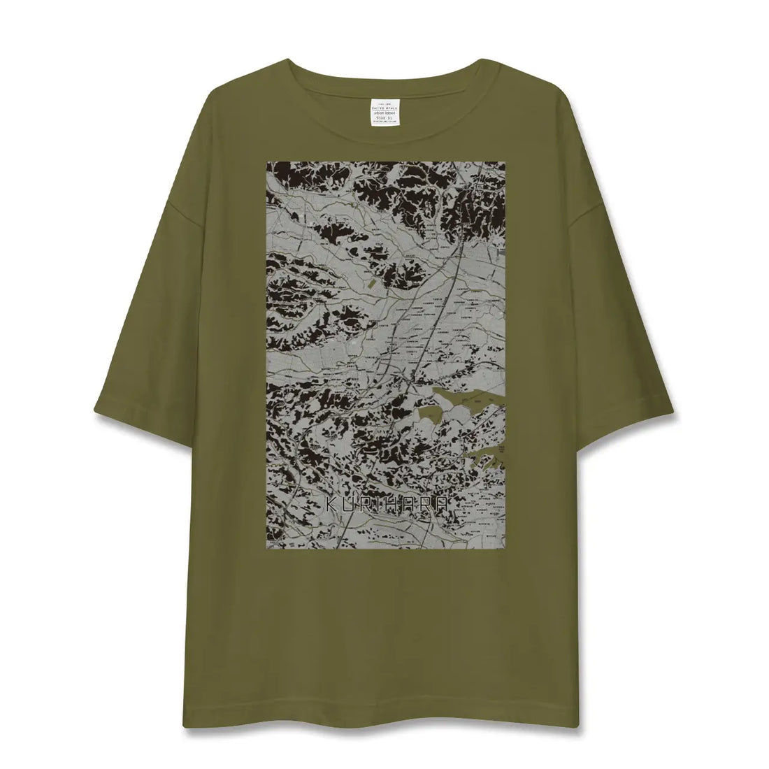 【栗原(宮城県)】地図柄ビッグシルエットTシャツ