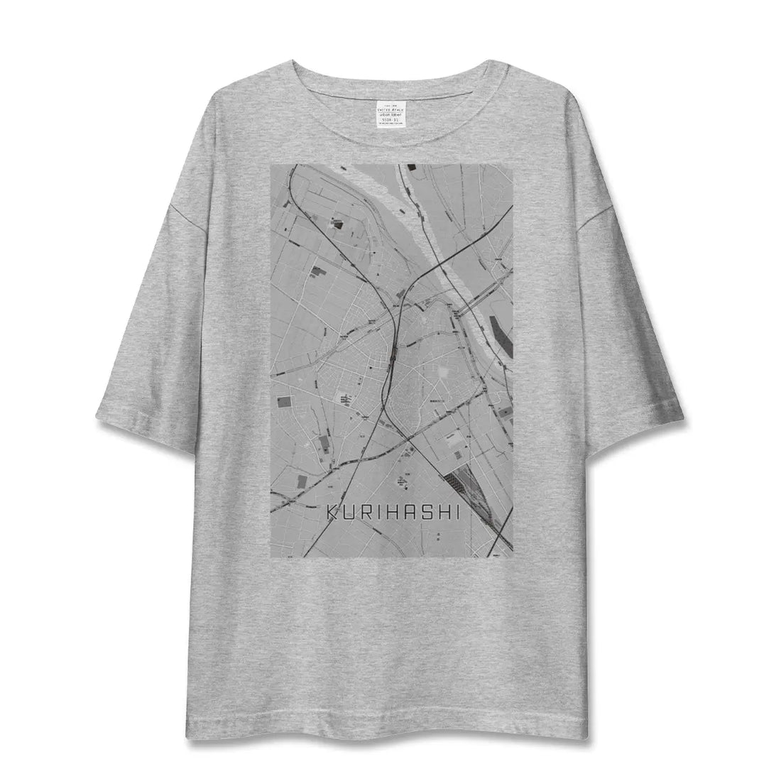 【栗橋（埼玉県）】地図柄ビッグシルエットTシャツ