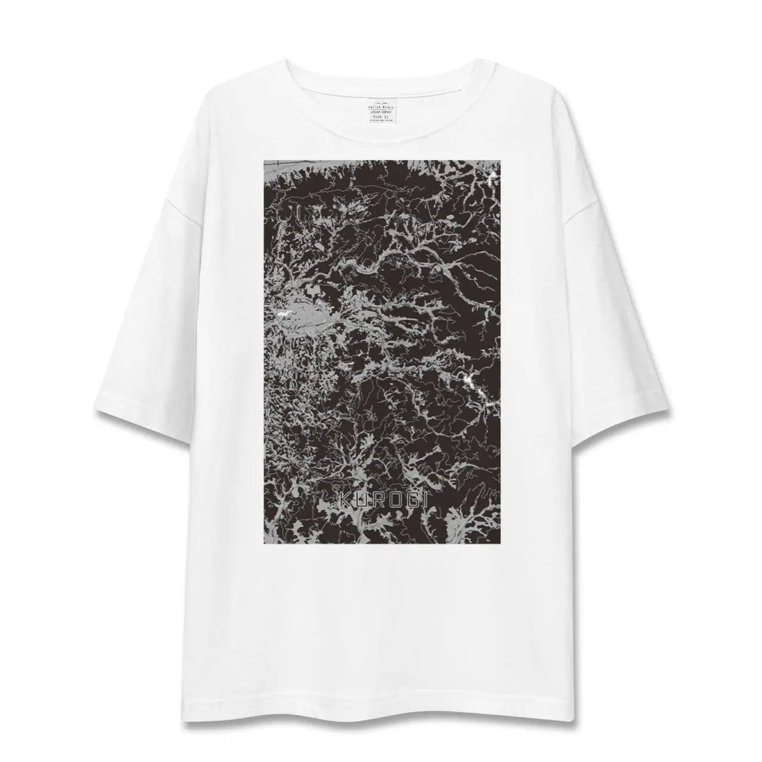 【黒木(福岡県)】地図柄ビッグシルエットTシャツ