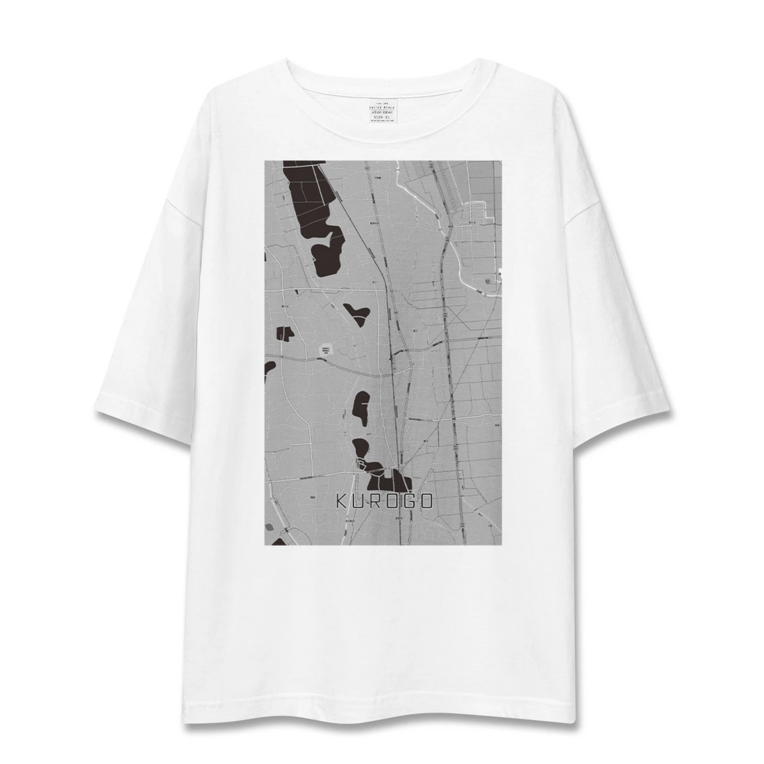 【黒子(茨城県)】地図柄ビッグシルエットTシャツ