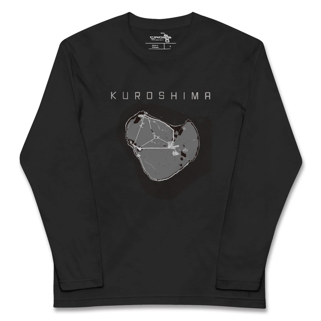 【黒島(沖縄県)】地図柄ロングスリーブTシャツ